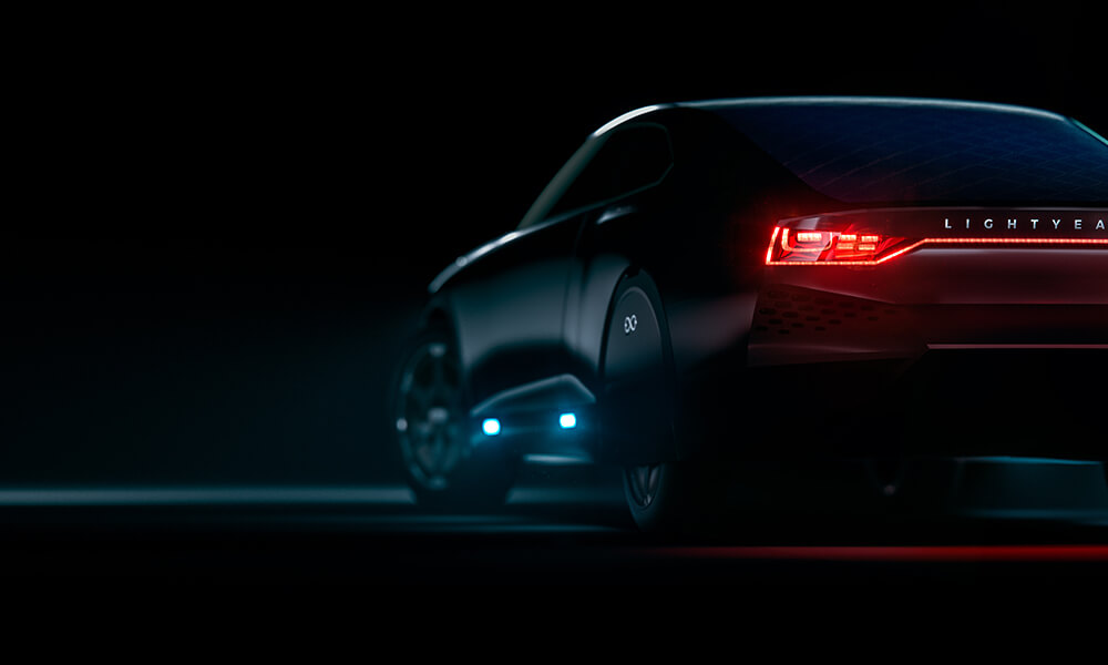 silhouette of Lightyear One Car