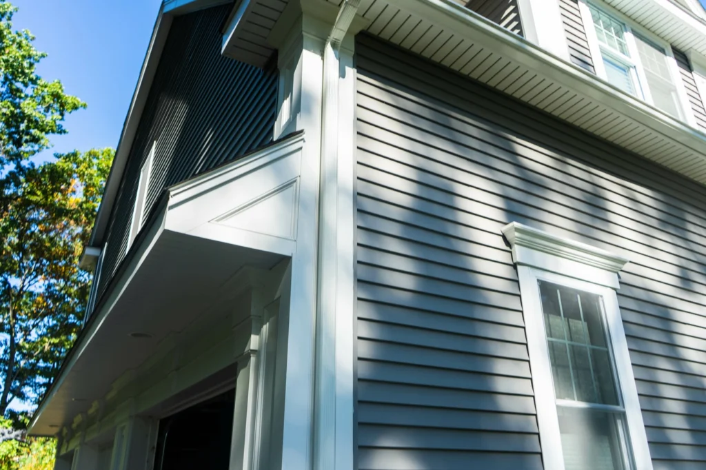 neutral grey siding installation on residential home in nebraska