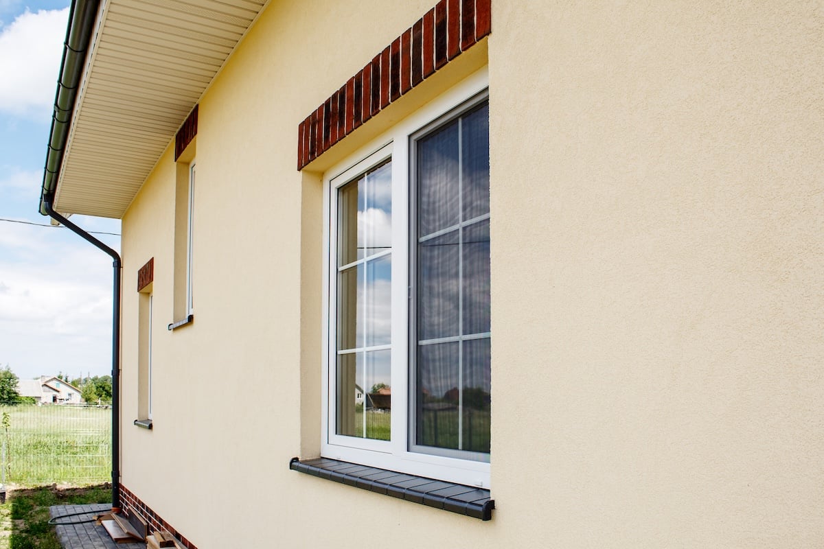 white window grid and trim