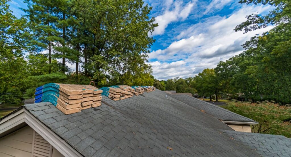 how long does a roof replacement take old shingles green trees