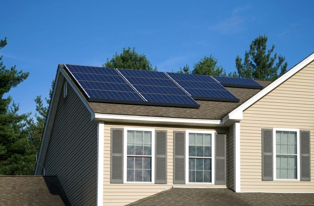best solar panels home two windows shingles roof