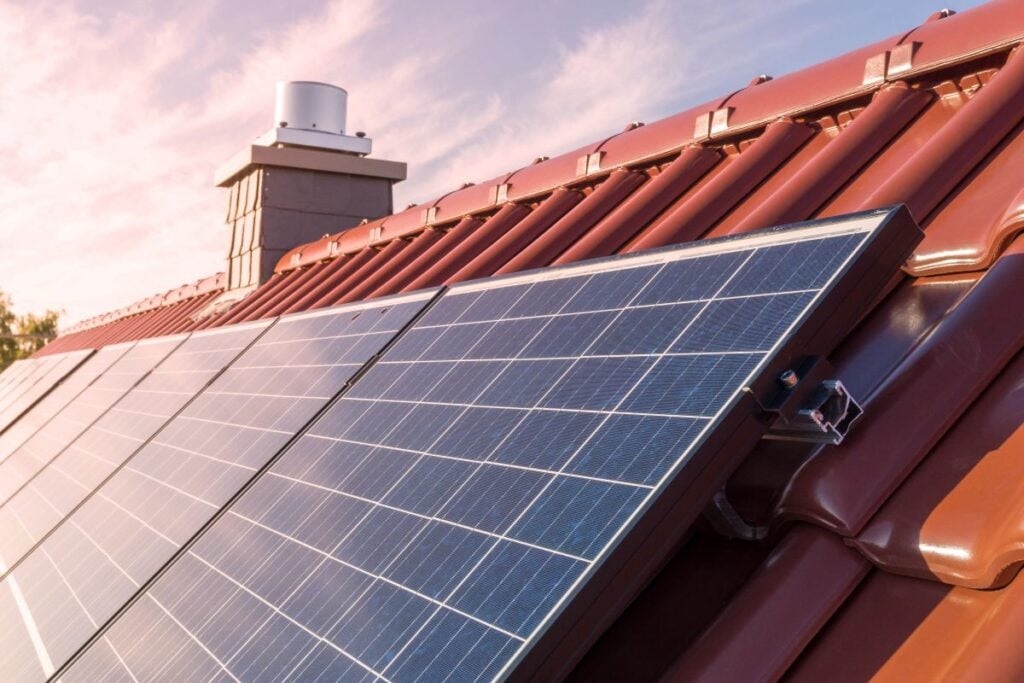 best solar panels home metallic shingles sunset