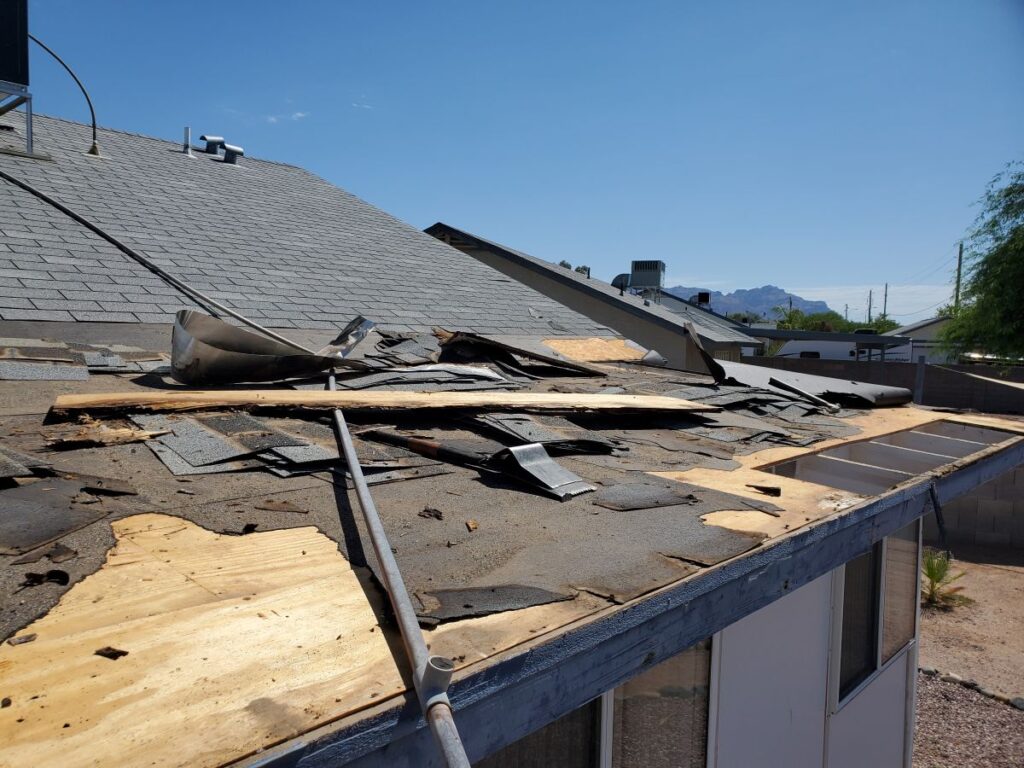 roof insurance claim process storm damage