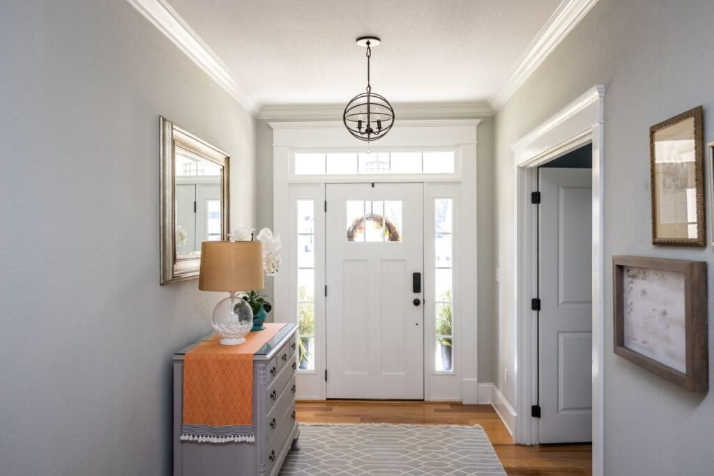 entry door replacement cost white door inside house view